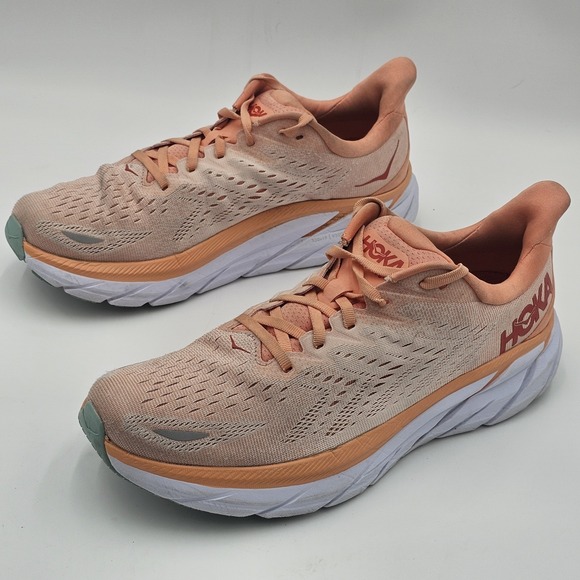 HOKA Clifton 8 Women's Orange Running Shoe Sneakers Size 11 B - Picture 5 of 12